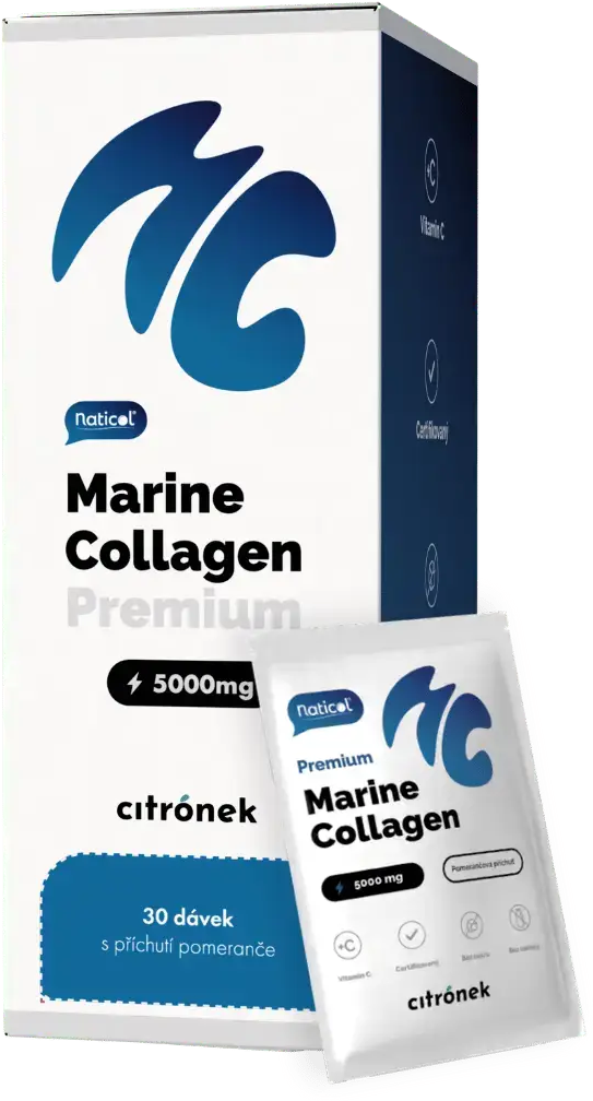 Citronek Morský kolagén Naticol® 5000 mg - pomaranč 30 vrecúšok