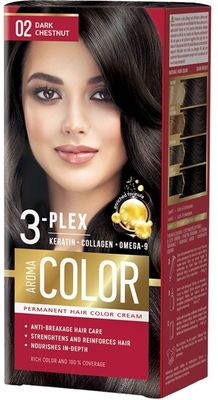 Aroma Color Farba na vlasy - tmavý gaštan č.02 | Pilulka.sk