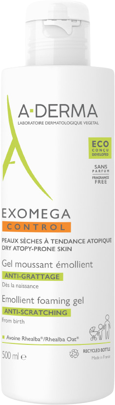 A-Derma Exomega CONTROL Zvláčňujúci penový gel 500 ml
