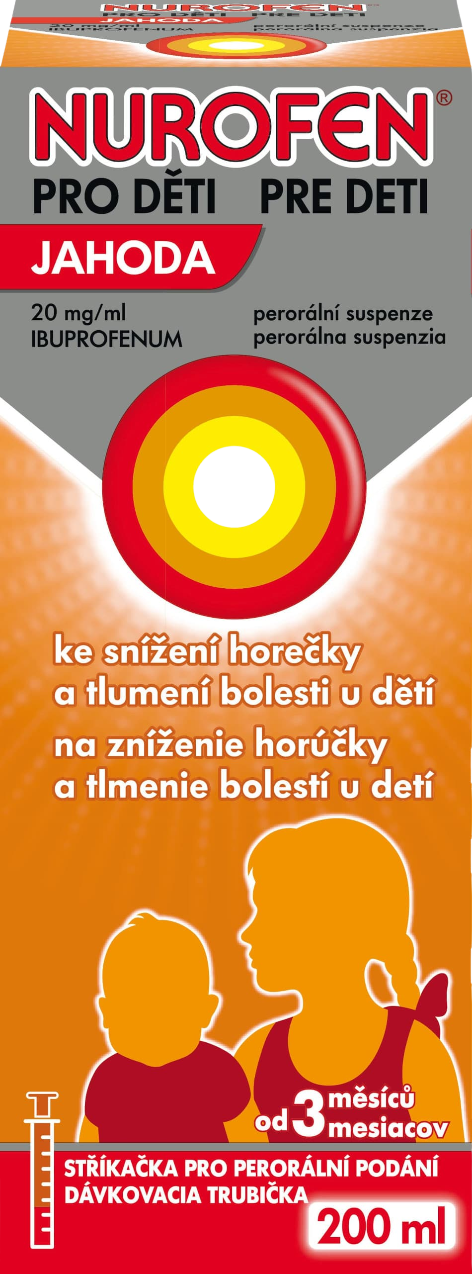 Nurofen pre deti Jahoda 200 ml