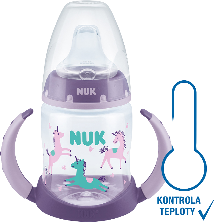 Nuk flaša na učenie s kontrolou teploty 150 ml