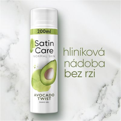 Gillette Venus Gel na holenie Satin Care Avokado 200 ml