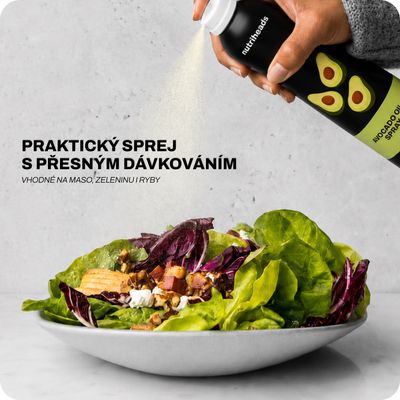 Nutriheads Avokádový olej v spreji 200 ml