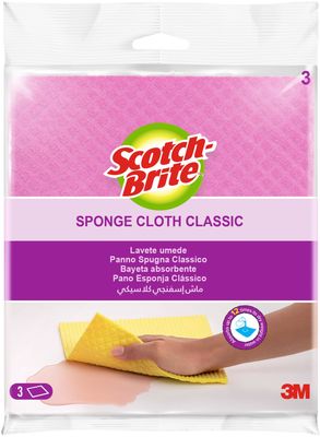 3M Scotch-Brite™ Classic hubová utierka, farebný mix 3 ks