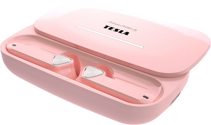 Tesla Sound EB20 - bezdrôtové Bluetooth slúchadlá (Blossom Pink)