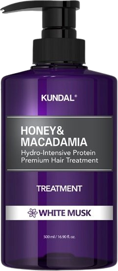 Kundal Honey&Macadamia Treatment - hydrointenzívna proteínová kúra na vlasy White Musk 500 ml