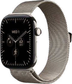 Apple Watch Series 12 GPS + Cellular 46mm Natural Titanium Case with Natural Milanese Loop - M/L