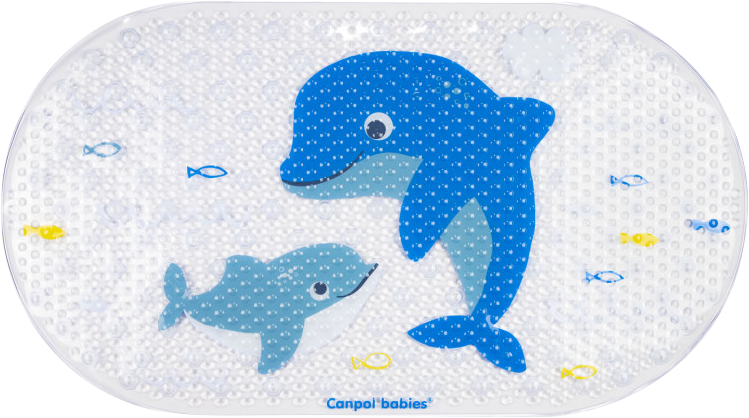 Canpol babies Protišmyková podložka do vane LOVE&SEA modrá, 1 ks