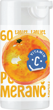 Rapeto Rapeto C-Vitamín 100 mg - Pomaranč so sukralózou 60 pastilek
