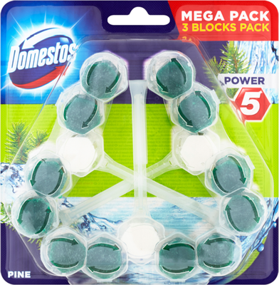 Domestos Power 5 Pine 3 x 55 g