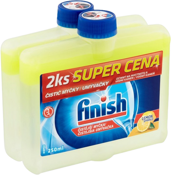 Finish Čistič umývačky riadu Lemon 2 x 250 ml