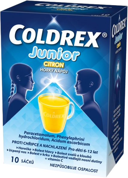 Coldrex Junior Citrón 10 vrecúšok