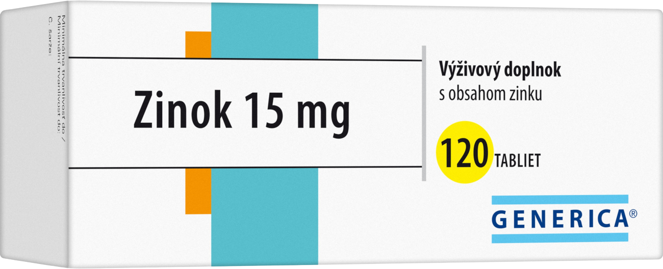 Generica Zinok 15 mg 120 tabliet