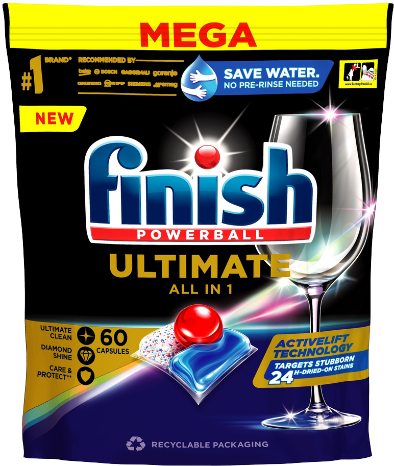 Finish Quantum Ultimate Kapsuly do umývačky riadu 60 ks