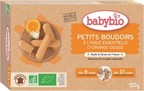 Babybio Piškóty s esenciálnym olejom sladkého pomaranča 120 g