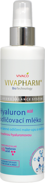 VivaPharm Odličovacie mlieko s kyselinou hyalurónovou 200 ml