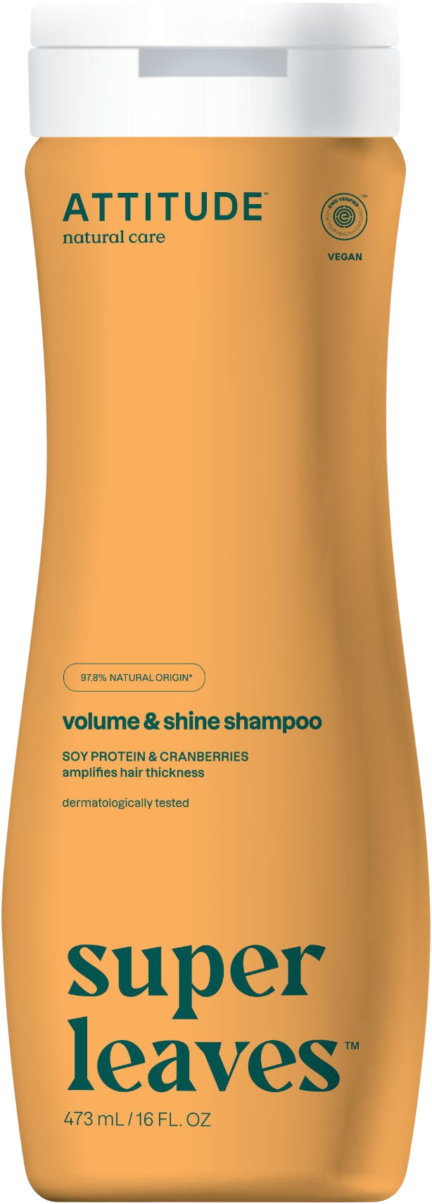 Attitude Prírodný šampón Super leaves lesk a objem - sójový proteín a brusnice 473 ml
