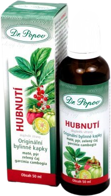Dr.Popov Chudnutie bylinné kvapky 50 ml
