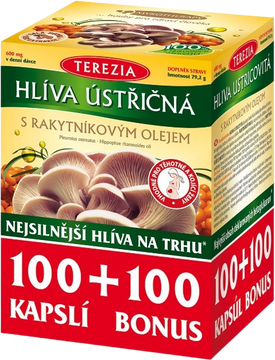 Terezia Hliva ustricovitá s rakytníkovým olejom 200 kapsúl