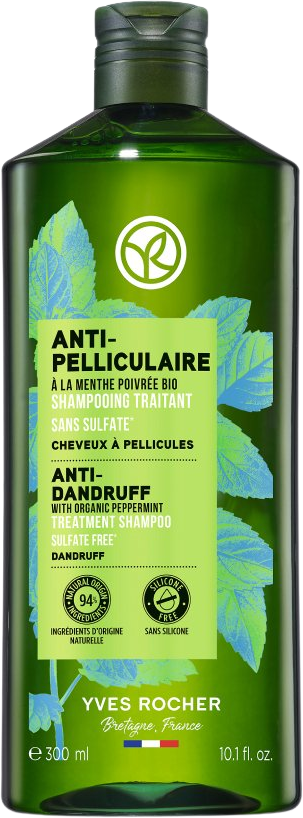 Yves Rocher Šampón proti lupinám s bio mätou piepornou 300 ml