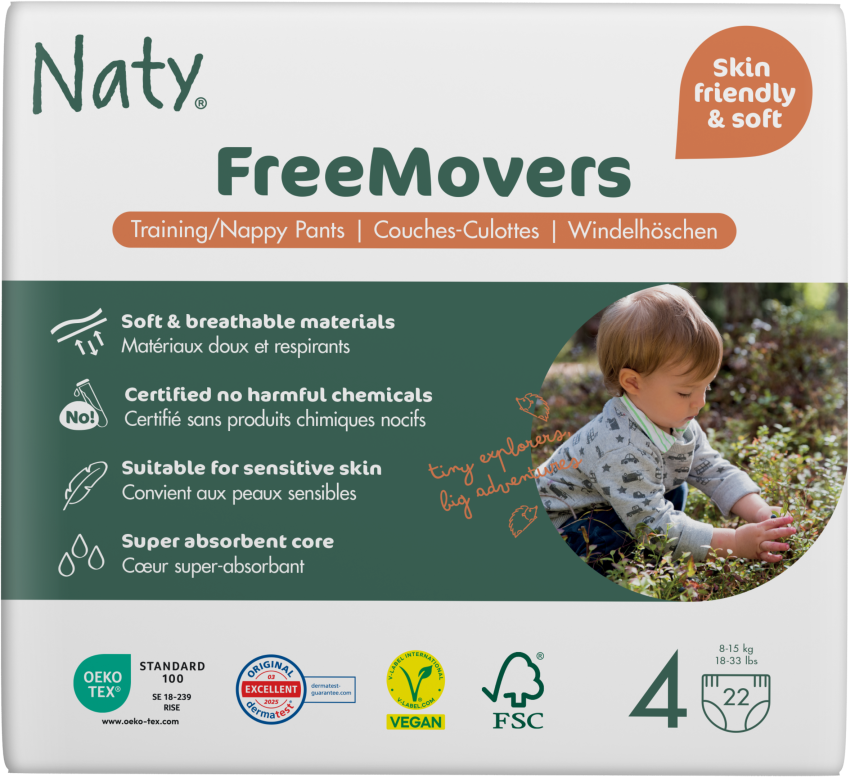 Eco by Naty Naťahovacie plienkové nohavičky Maxi 8-15 kg, 22 ks