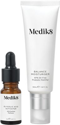 Medik8 Balance Moisturiser&Glycolic Acid Activator - Zmatňujúci krém pre prevenciu akné 50 ml + 10 ml 2 ks