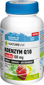 NatureVia Koenzym Q10 Cardio 100 mg 60 kapslí