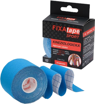 FixAtape SPORT kinesio tejpovacia páska 5cm x 5m modrá