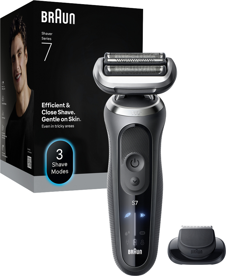 Braun Series 7 72-G1200s, Elektrický holiaci strojček - Šedá