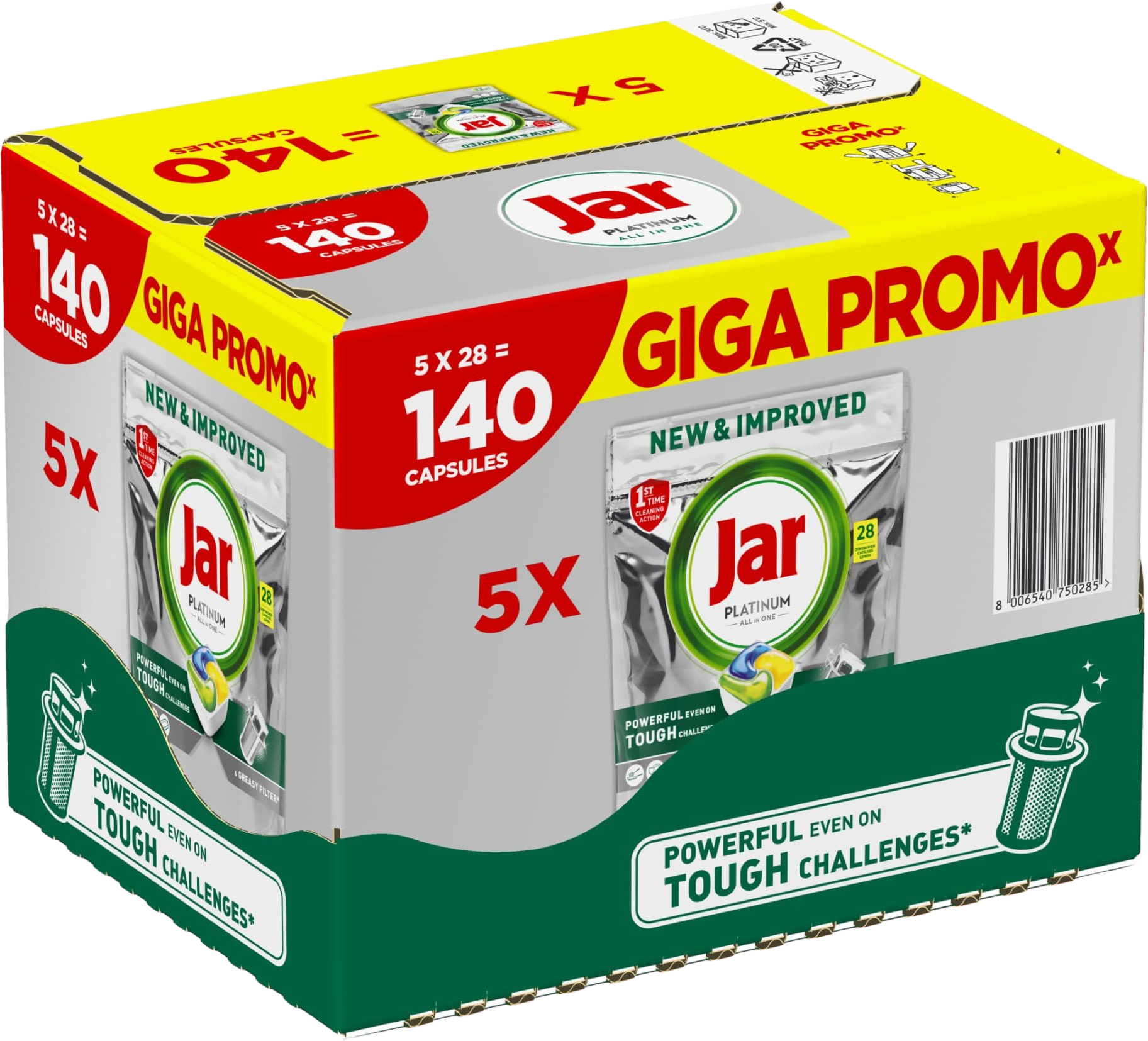 Jar kapsule Platinum Lemon 140 ks