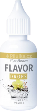 GymBeam Flavor Drops vanilka 30 ml