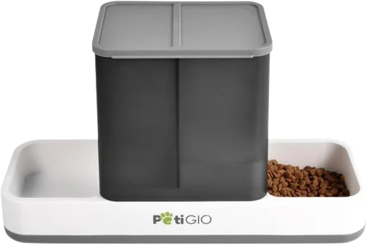 PetiGIO Peti-to-Eat dávkovač vody a krmiva pre domácich maznáčikov 2v1