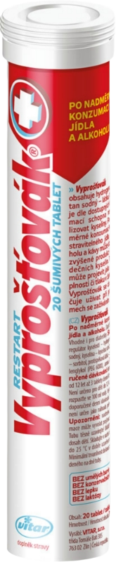 Vitar Vyprošťovák Restart 20 šumivých tabliet 30 x 20 šumivých tabliet