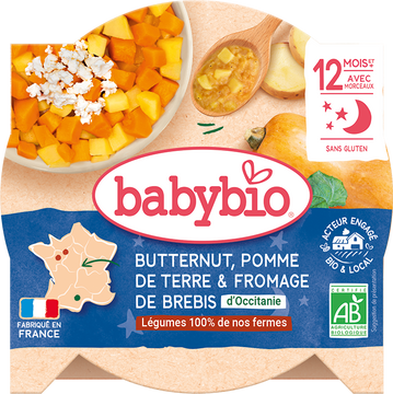 Babybio Zemiaky, maslová tekvica a ovčí syr 230 g