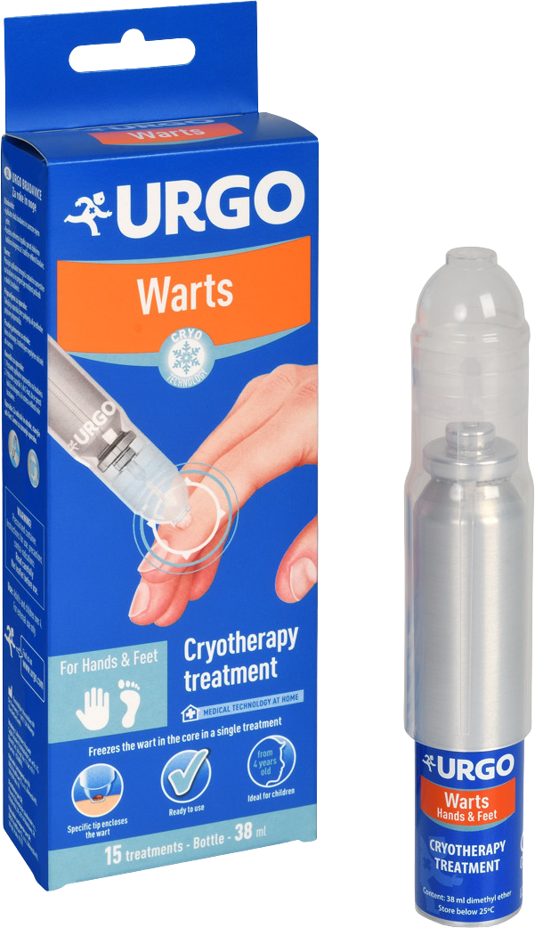 Urgo Bradavice Kryoterapeutický prípravok na zmrazenie bradavíc 38 ml