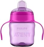 Philips Avent Hrnček Klasik s držadlami od 6. mesiacov, silikónový náustok, dievča, 200 ml