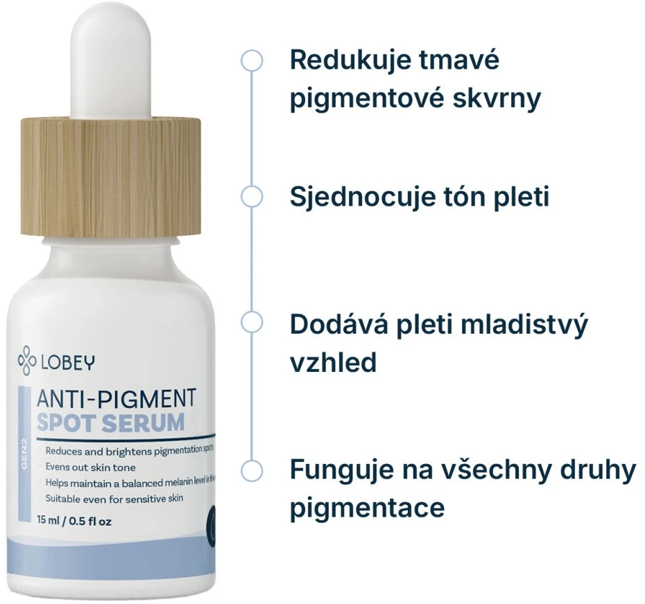 Lobey Lokálne sérum na pigmentové škvrny 15 ml