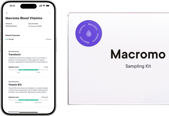 Macromo Krvný test Vitamíny a minerály