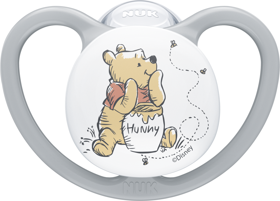 Nuk Cumlík Perfect Match AIR DISNEY Medvedík Pú GREY 6-18m BOX