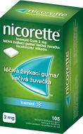 Nicorette Icemint Gum 2mg liečivé žuvačky 105 ks