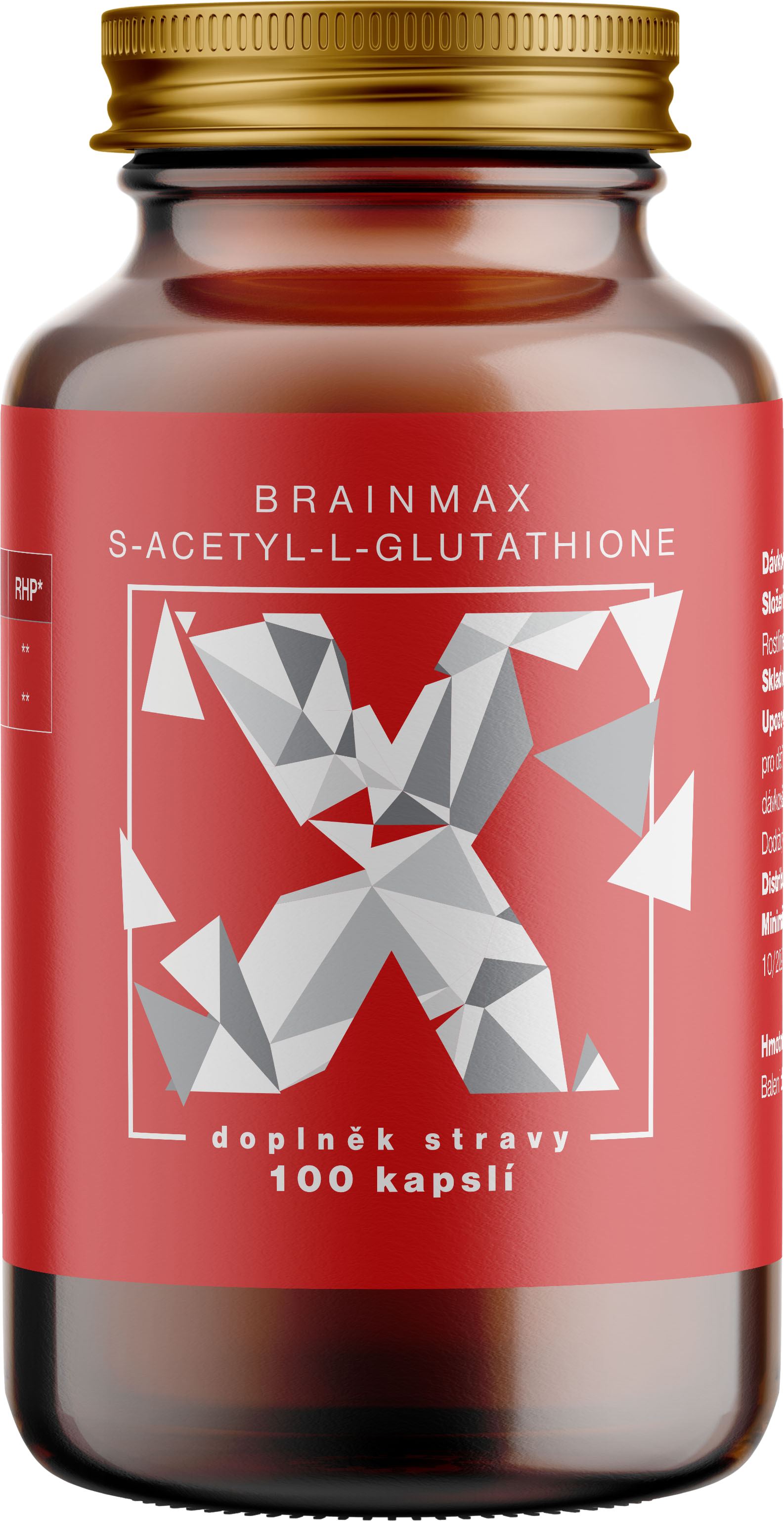 BrainMax S-Acetyl-L-Glutathione 100 kapsúl