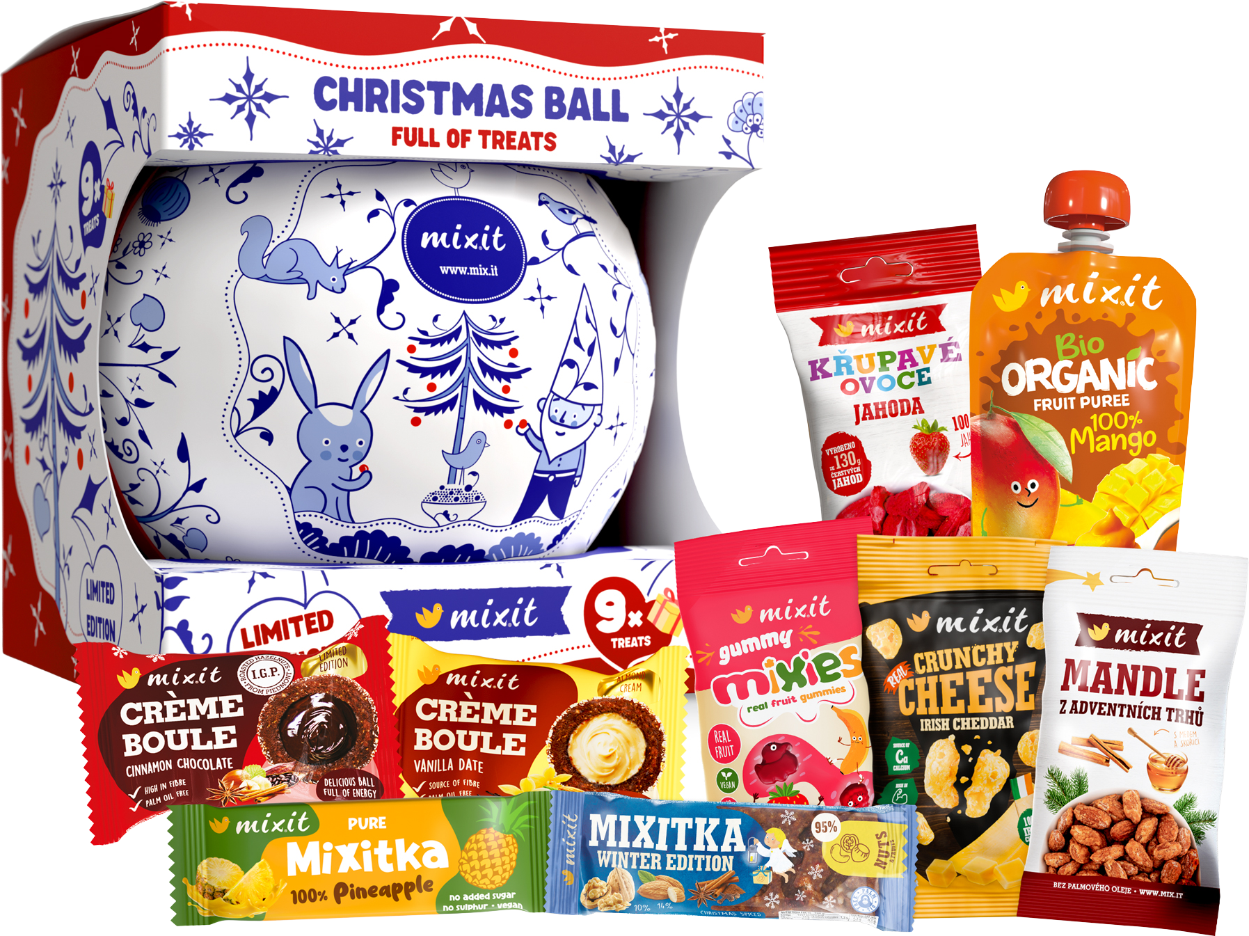 Mixit Vianočná guľa plná dobrôt 353 g