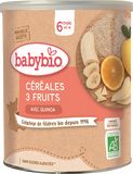 Babybio nemliečna ovocná kaša (3 druhy ovocia) 220 g