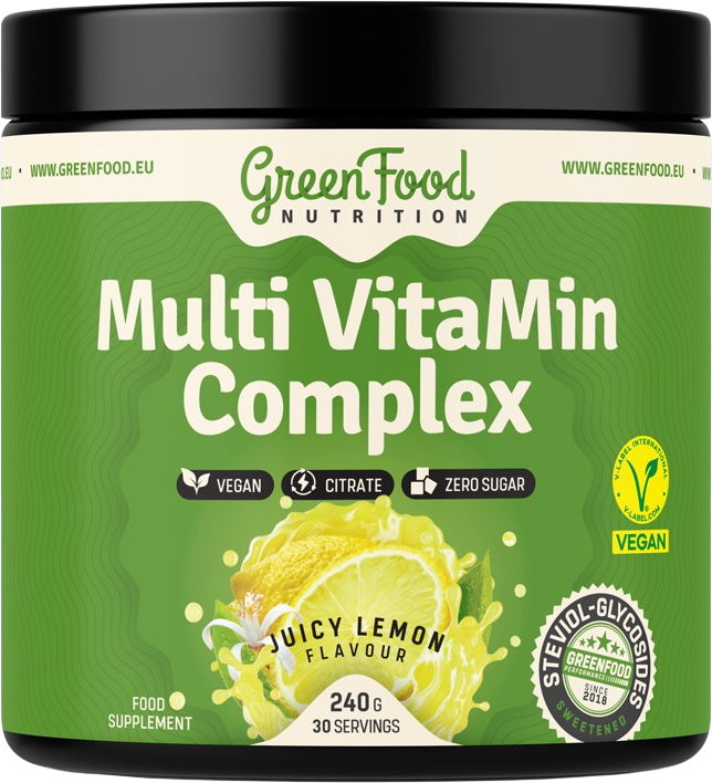 GreenFood Nutrition VitaMin Complex šťavnatý citrón 240 g