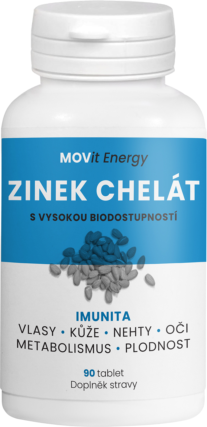 MOVit Energy Zinok Chelát 15 mg 90 tabliet