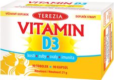Terezia Vitamin D3 1000 IU 90 kapsúl