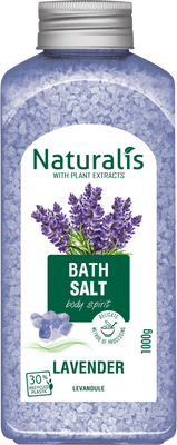 Naturalis soľ do kúpeľa levandula 1 kg