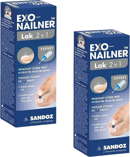 Exo-Nailer Exo-Nailner lak 2v1 2x5 ml