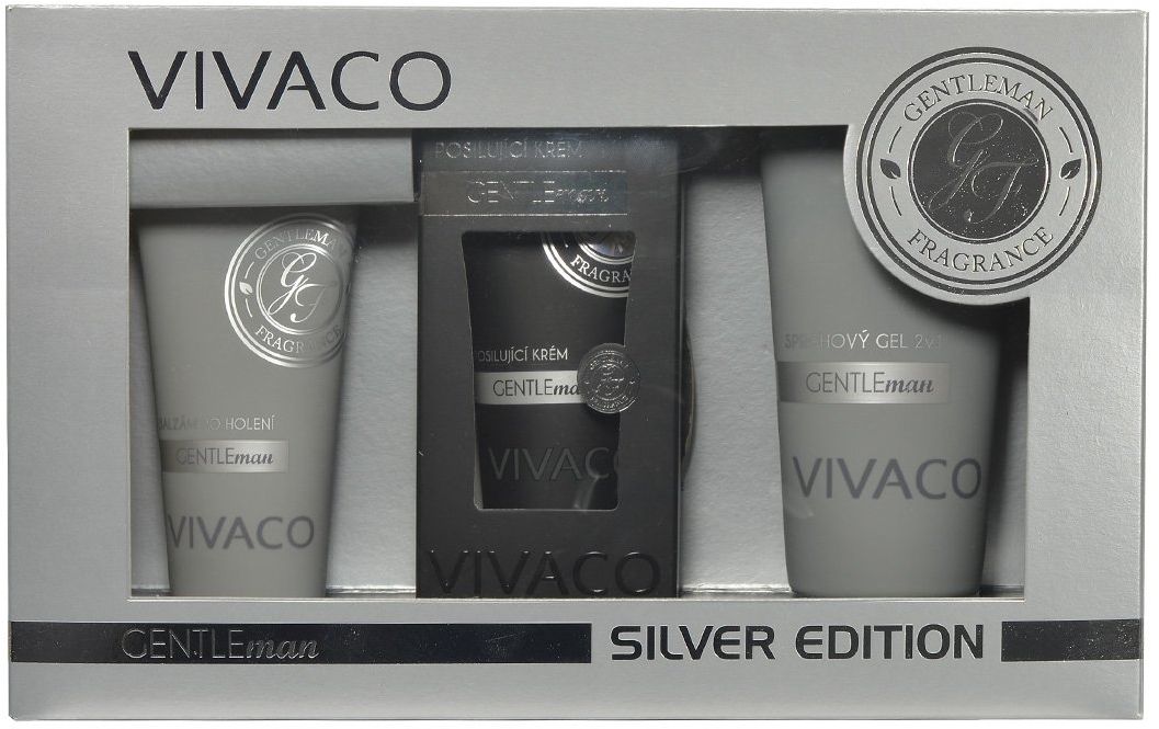 Vivaco Darčeková kazeta pánskej kozmetiky Gentleman Silver