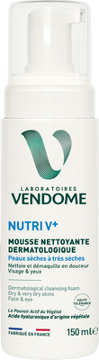 Vendome NUTRI V+ Dermatologická čistiaca pena 150 ml